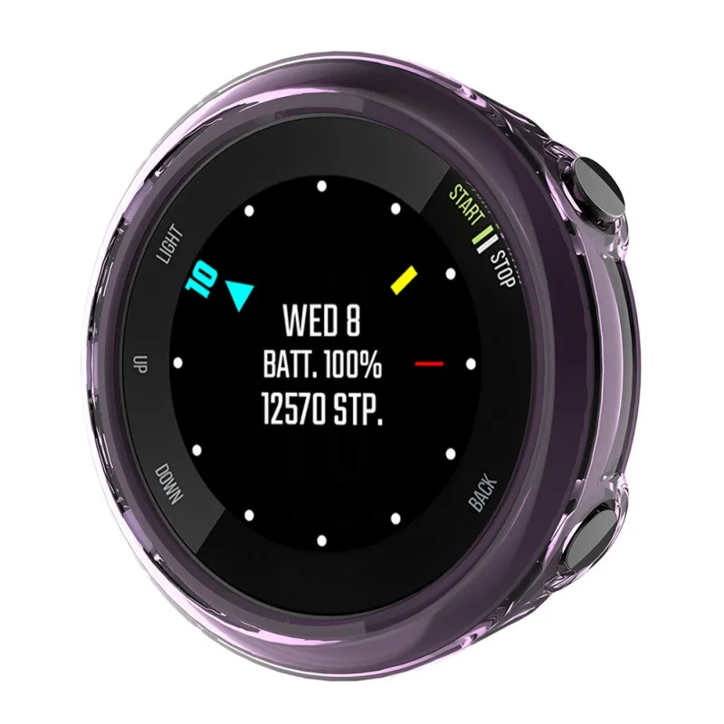 Ударопрочный прозрачный ТПУ чехол 42 мм совместимый для Garmin Forerunner 45S PC защитный чехол 5 цветов