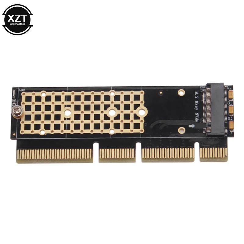 Адаптер M.2 NVMe для SSD-накопителя на карту PCIe M2 Key M драйвер с силиконовой охлаждающей