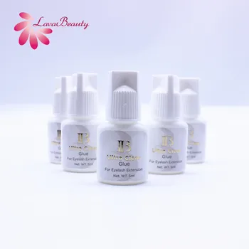 

5PCS Original IB Ibeauty Ultra Clear Glue Eyelash Extensions Glue 2-4s Drying Time Duration 4-5 Weeks Transparent White Cap 5ml