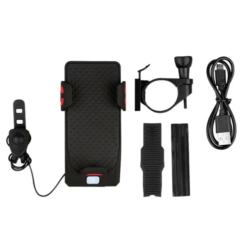Cheap Mount Bike Phone Holder Accessories Set ABS Cycling Outdoor Sports Headlights Power Bank 5pcs Bicycle 4