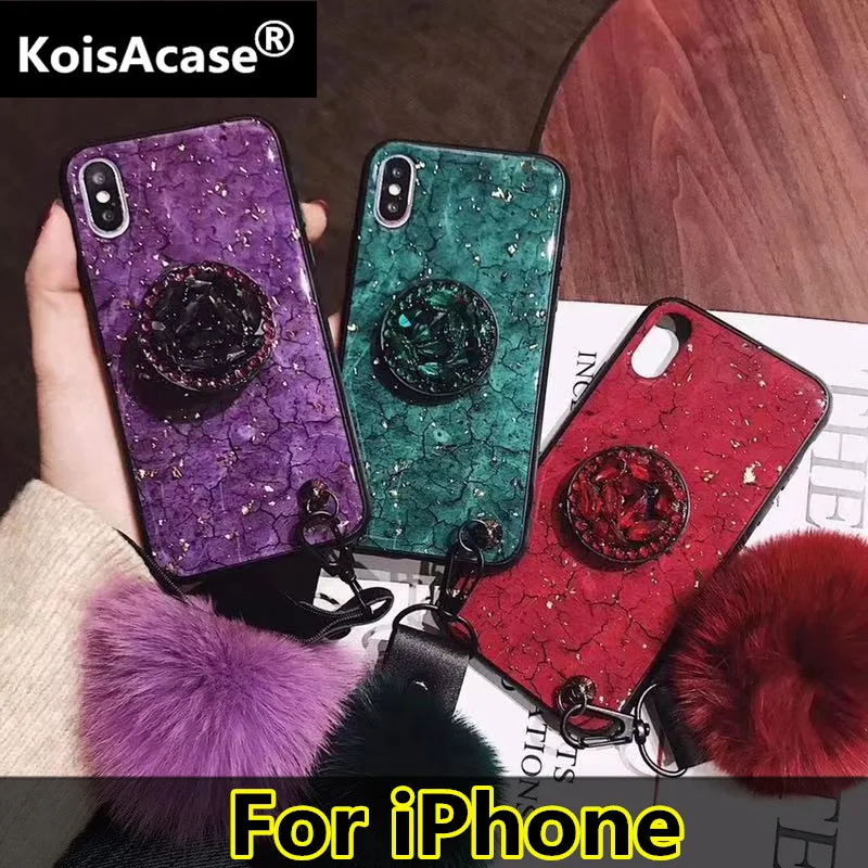 Чехол для телефона KoisAcase мягкий эпоксидный чехол зеленого и фиолетового цвета