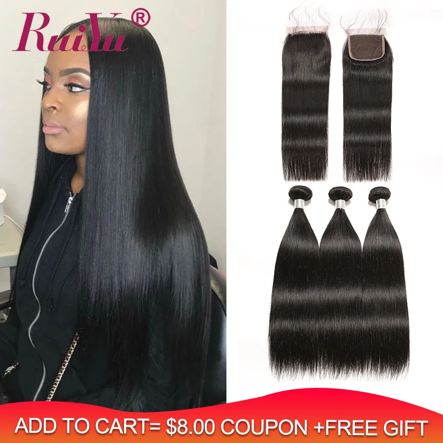 Straight Hair Bundles With Closure Human Hair Bundles With Closure