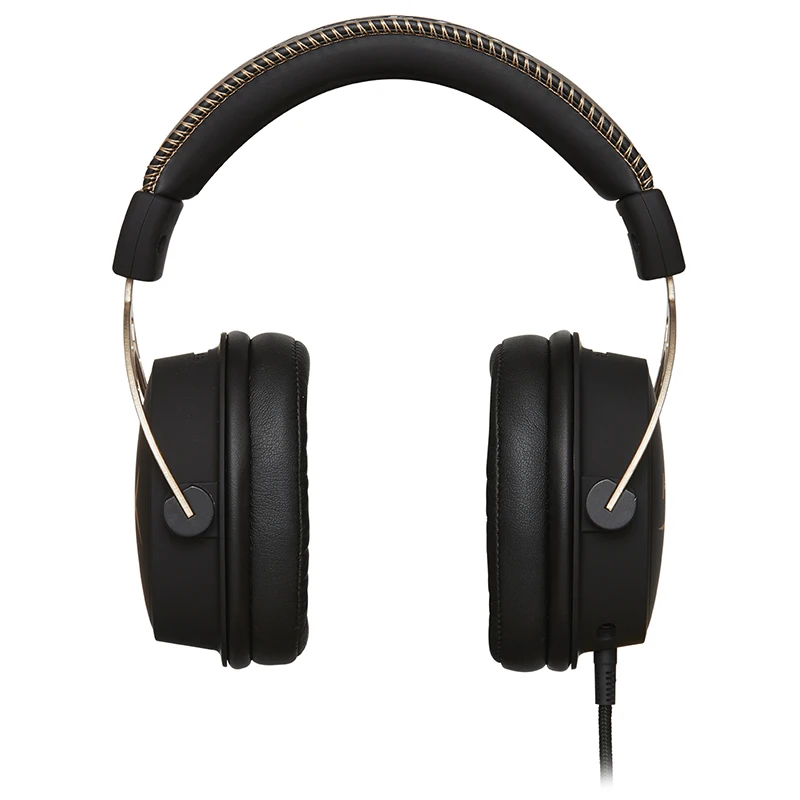 HyperX Cloud Alpha gold Gaming Headset Signature HyperX Comfort headphone and Durability And hi-fi sound effects