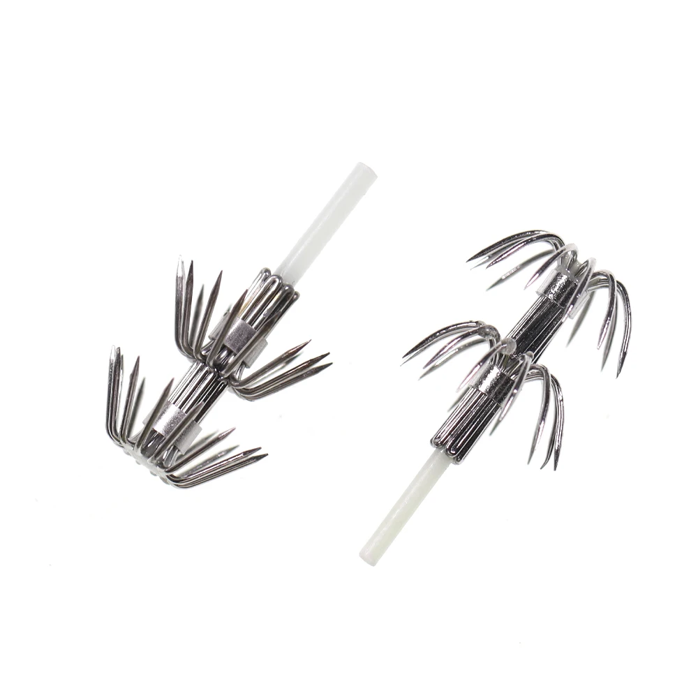 10PCS Octopus / Squid Jig Fishing Lure DIY Hooks