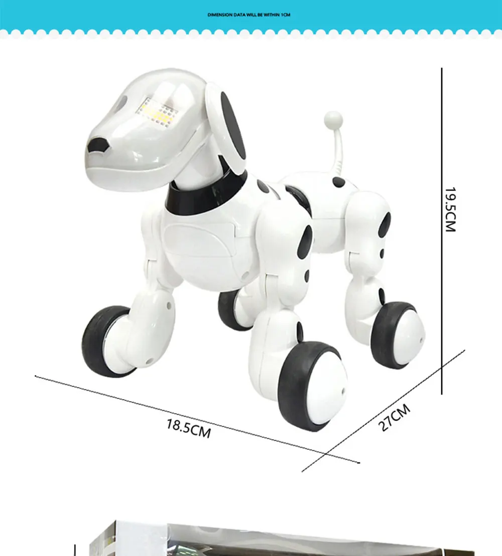 Интеллектуальная Игрушечная машина собака 2,4G беспроводной пульт дистанционного управления собака новая Головоломка Электрический танец Программирование собака Детские игрушки