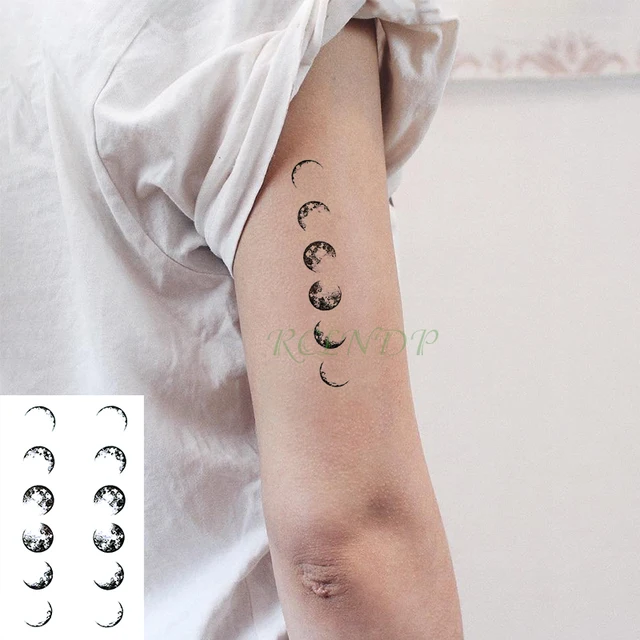 Waterproof Temporary Tattoo Sticker Black Devil Doesn t Sleep English 