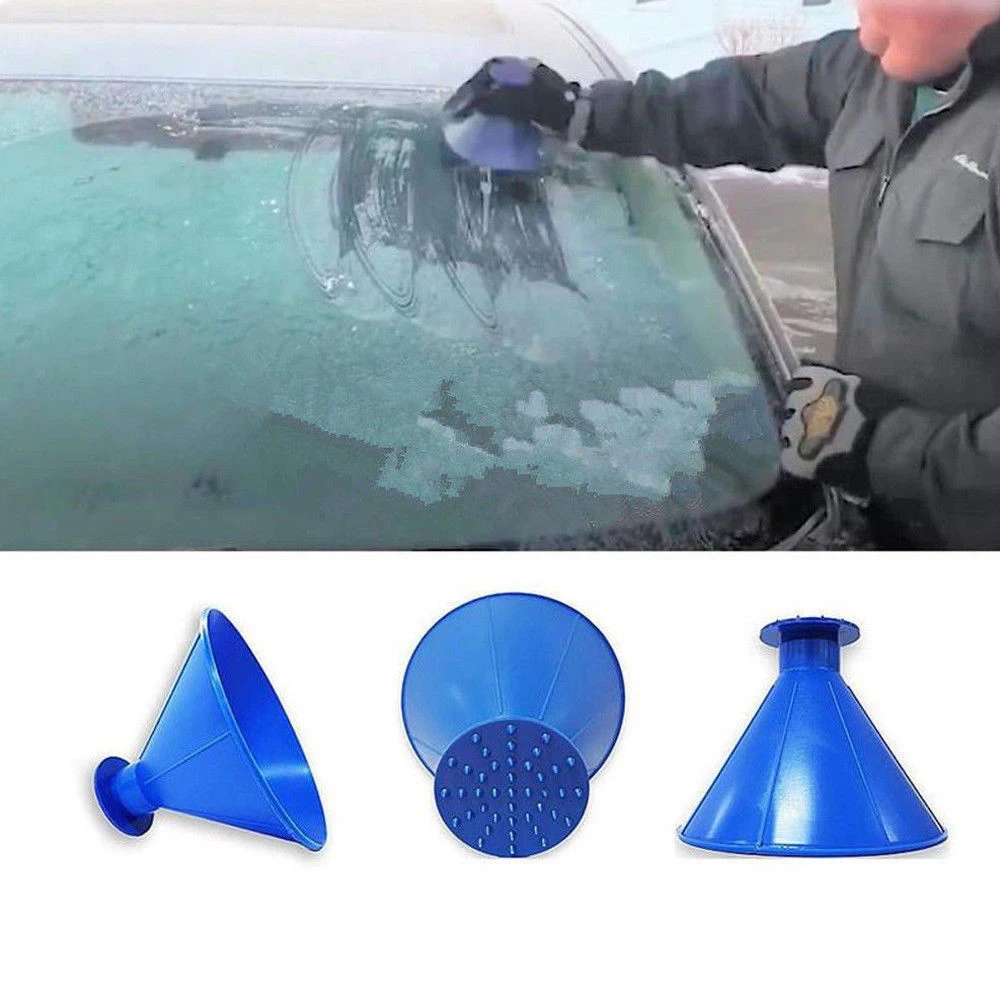 Инструмент для очистки стекла, Волшебная лопата, конус, скребок для льда, воронка для автомобиля, для удаления снега