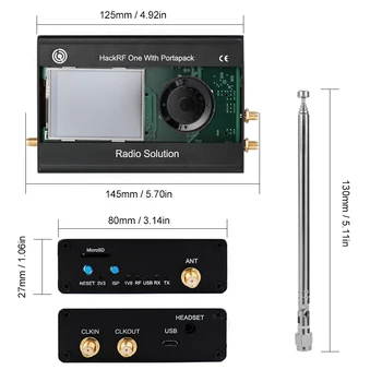 

Hot Latest Version Portapack with 0.5ppm TCXO GPS Clock for HackRF One SDR Software Defined Radio
