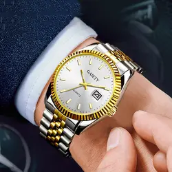 Мужские часы s 2019 Топ Бренд роскошные золотые часы мужские ролевые кварцевые наручные часы мужские водонепроницаемые часы с датой из
