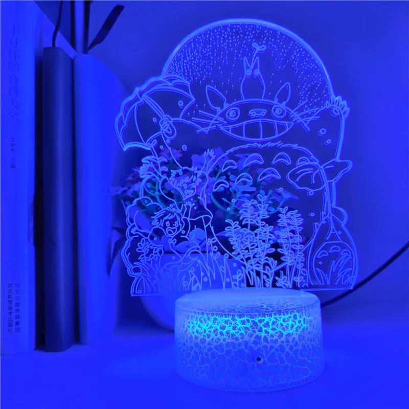 Ночник аниме Tonari No Totoro светодиодный декоративный Настольный светильник с