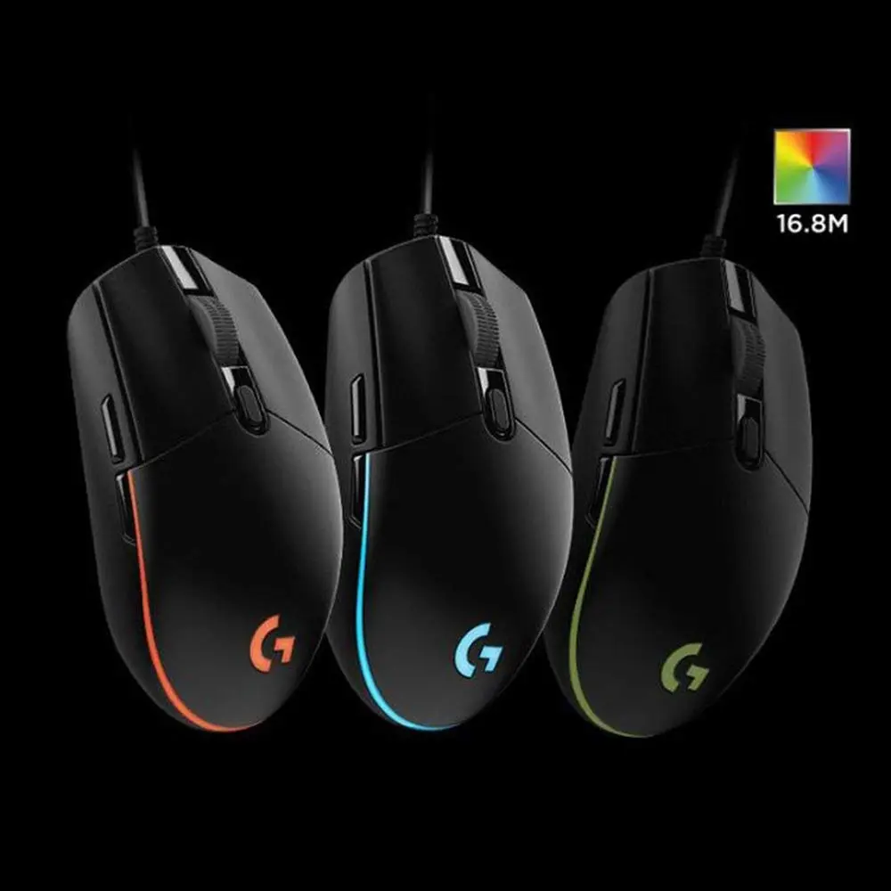 Игровая мышь Logitech G102 IC PRODIGY оригинальная оптическая 8000DPI 16 8 M цветной СВЕТОДИОДНЫЙ