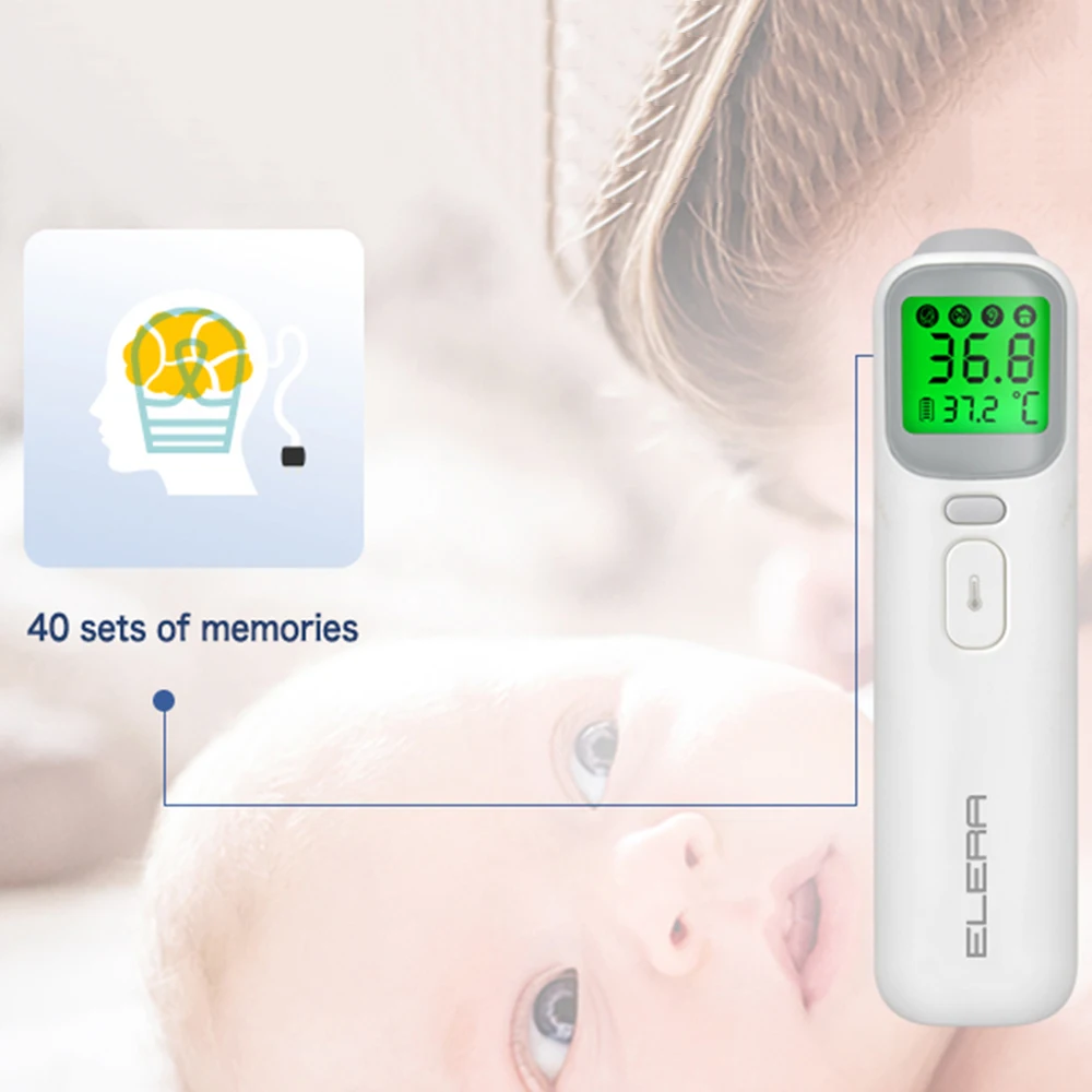 Digital LCD Body Measurement Forehead Ear Adult Body Fever Thermometer Portable Baby Thermometer Infrared