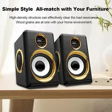 4 Вт X2 компьютерные колонки музыкальный центр домашний кинотеатр звуковая система ноутбук динамик HIFI планшетный компьютер колонки ПК сабвуфер