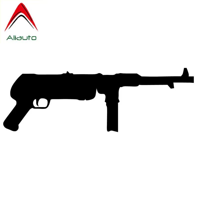 Автомобильная наклейка Aliauto WW2 немецкий MP38 автомат мультяшный пистолет