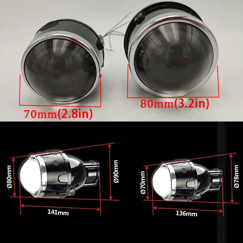 2x HID двухксеноновый прожектор противотуманной фары объектив противотуманная фара подходит для Mitsubishi ASX Attarge G4 седан Grandis для Outlander, Pajero Sport