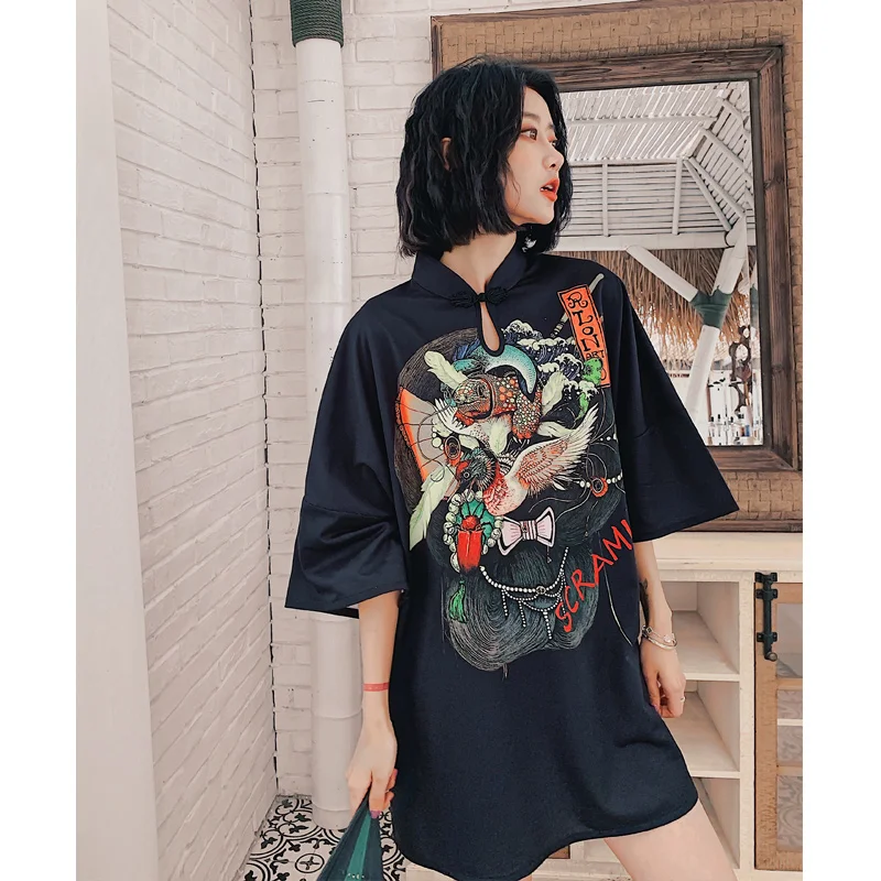 Китайское платье китайское традиционное платье женское шелковое атласное cheongsam винтажное Ципао с коротким рукавом длинное платье цветок плюс