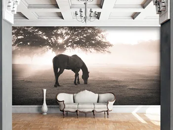 

[Self-Adhesive] 3D Foraging Horse 9366128 Wall Paper mural Wall Print Decal Wall Murals