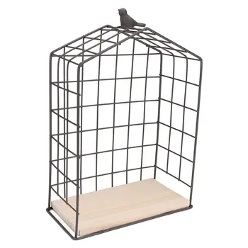 

Iron Hanging Small Shelves Storage Racks Modern Bird Shelf Wooden Board Retro Style Decor Simple Wall Wall Book Display Shelves