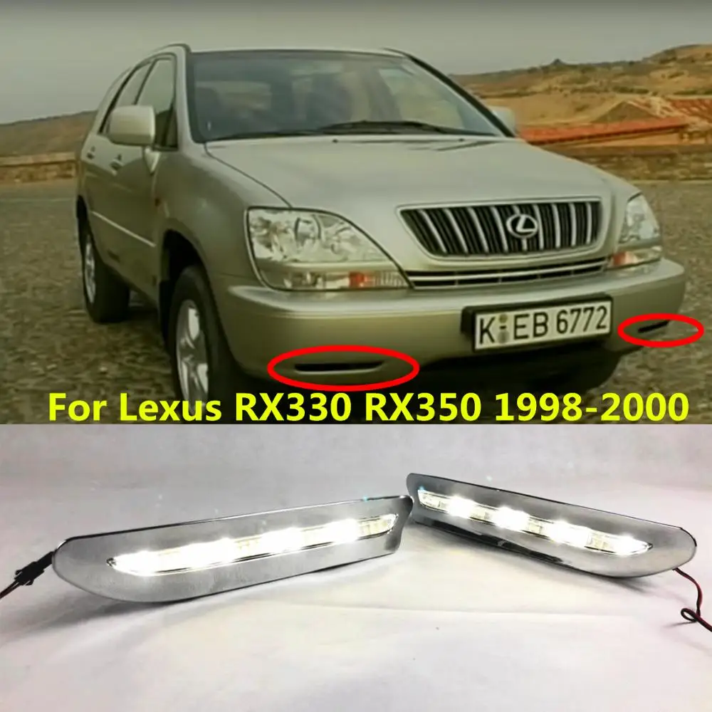 Светодиодные дневные ходовые огни для Lexus RX300 RX330 RX350 1998 1999 2000 автомобильные