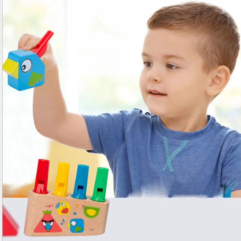 Montessori toys children's early education jigsaw wooden Musical Instruments toys family toys children's gifts 2