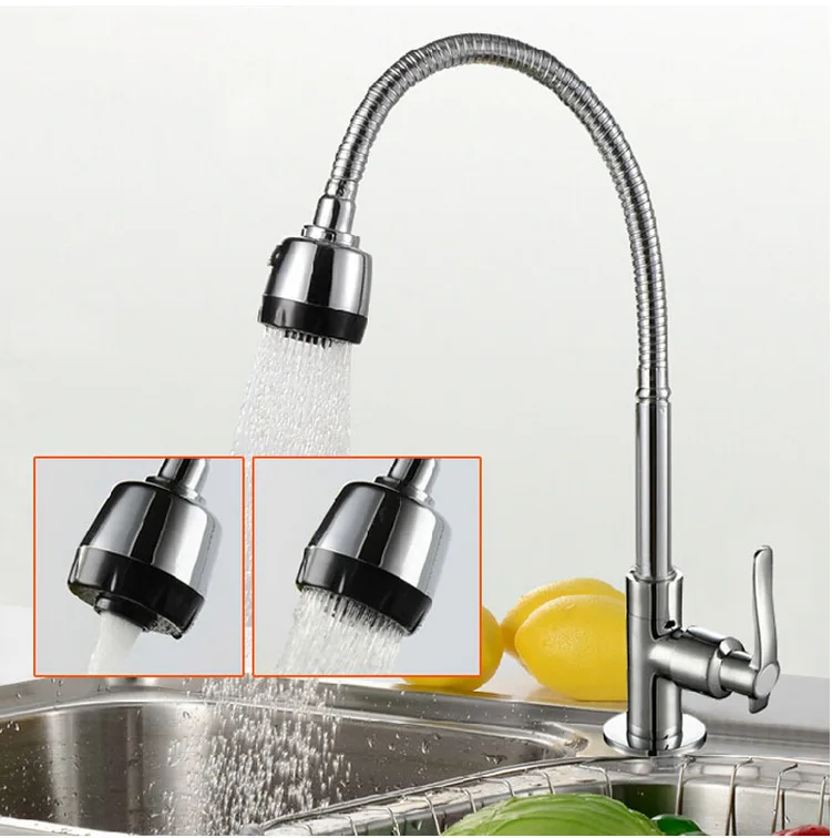 

Manufacturers Direct Selling Single Cold Copper Casing Leading Kitchen Faucet Cold Water Faucet Universal Washbasin Faucet
