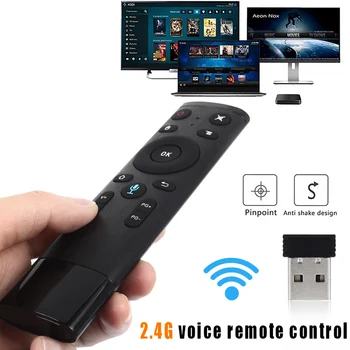 

Portable Voice Remote Control Game Keyboard PC Network Player Wireless 2.4GHz Learning 6-Axis Motion Sense Smart TV Multimedia