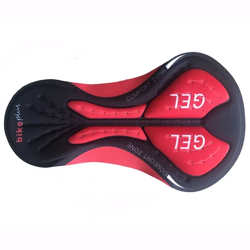 RED Велосипедные шорты с гелевой подкладкой Coolmax 9D 12D 19D 20D велосипедная Подушка MTB велосипедная Базовая подушка для сиденья противоударные велосипедные накладки для нижнего белья - Цвет: RED