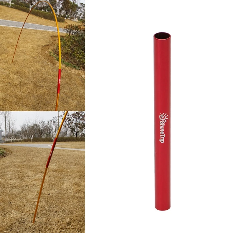 

13CM Alloy Tent Pole Repair Tube Single Rod Mending Pipe Tent Accessories A6HC