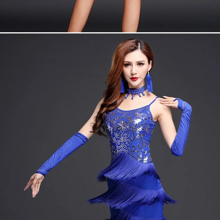 Платье для латинских танцев для девочек, детей и взрослых, Современный бальный костюм с бахромой, бахрома для сальсы, танго, кисточки, Самба, карнавальный костюм, комфортный наряд