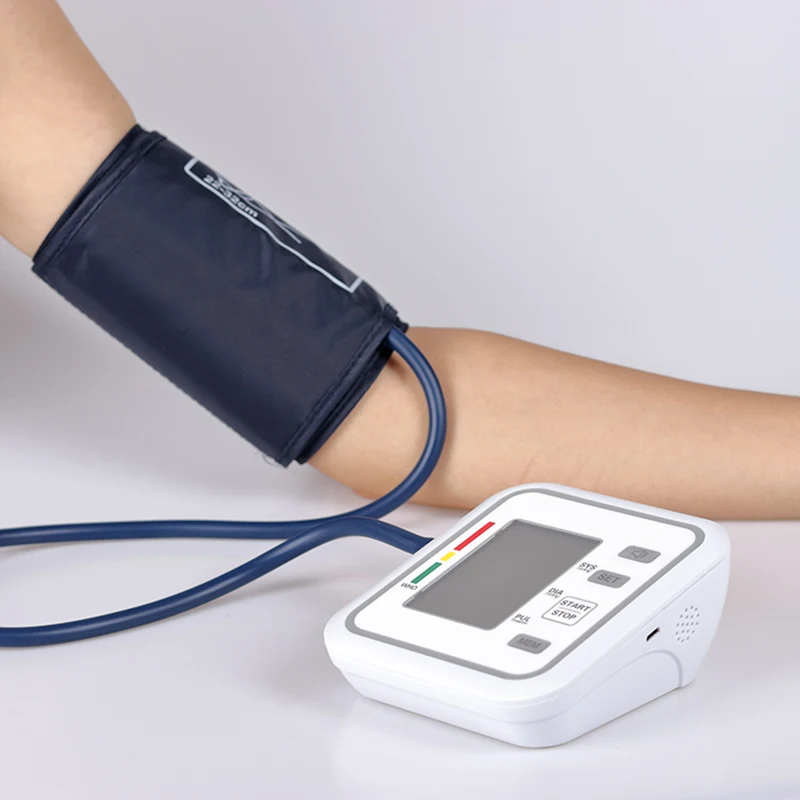 

Portable Automatic Digital LCD Upper Arm Blood Pressure Monitor Device Heart Beat Rate Pulse Meter Machine Tonometer
