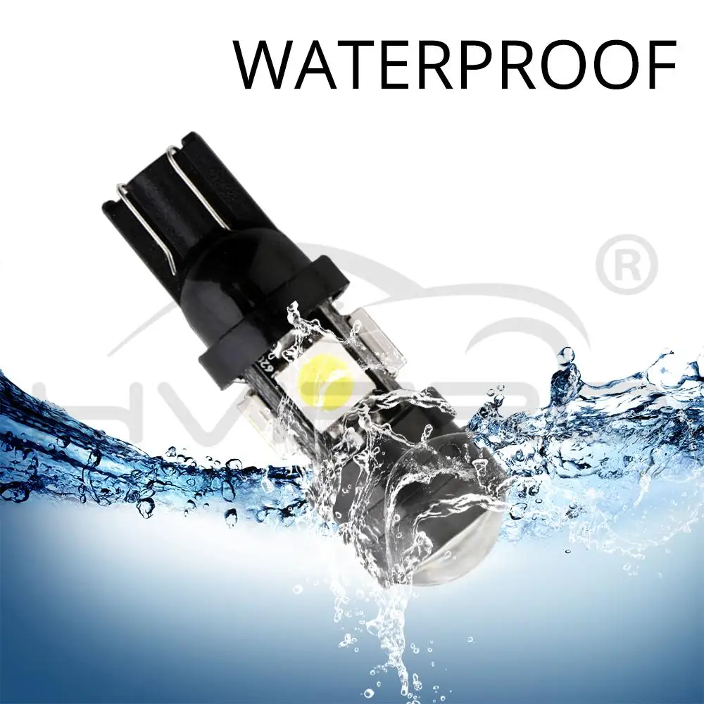 2X 168 192 T10 W5W 4SMD 5050 3 Вт Сигнал поворота Стоп светильник Автомобильная дневная лампа