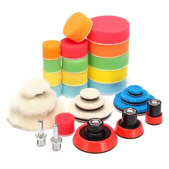 

29Pcs/Set 1-3 inch Buffing Buffer Pad Polishing Pad Kit For Car Polisher Pads M10 Thread Abrasive Tools