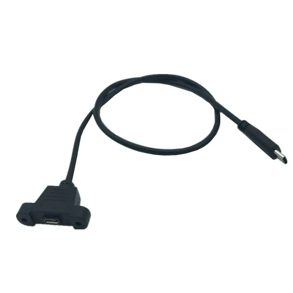 Type-C revolution Micro5pin Женский замок винтовая панель может зафиксировать USB 3,1 Android LeTV кабель для передачи данных