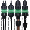 KESLA 3X Garden Tap Adapter Splitter Hose Connectors Female 1/2" 3/4" to 4/7mm 8/11mm 16mm Drip Irrigation Watering Pipe Fitting 4