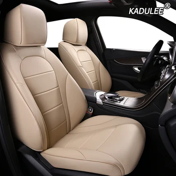 

KADULEE custom leather car seat cover For renault logan megane captur kadjar fluence laguna scenic accessories seat covers cars