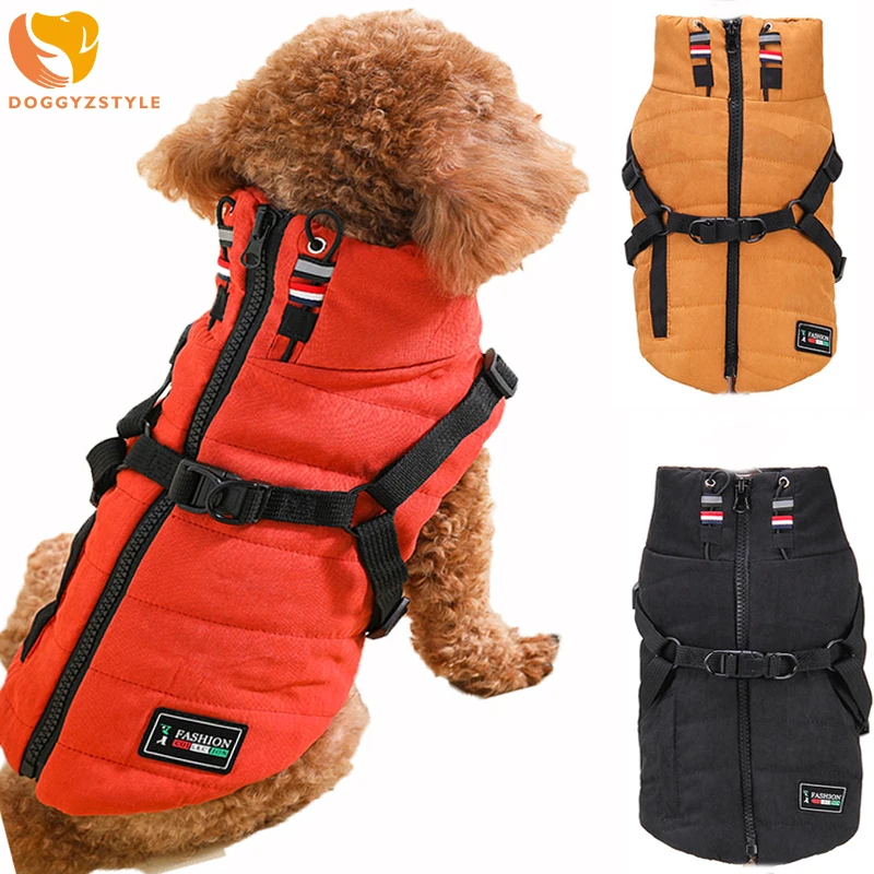 

Dot Cat Coat Vest Pet Harness Jacket Winter Clothing Puppy Pet Dog Down Jacket Vest Yorkies Chihuahua French Bulldog Outfit Clot