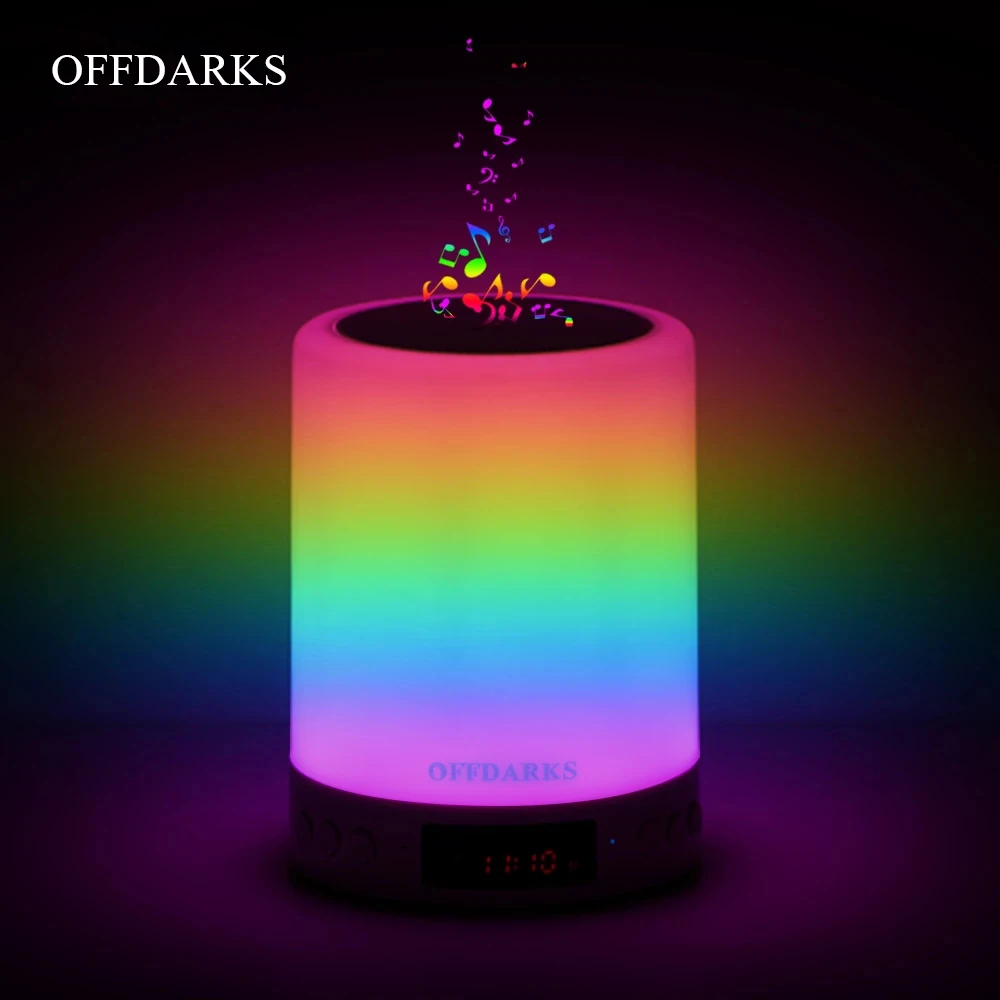 Умный bluetooth динамик OFFDARKS светодиодный Ночной светильник с сенсорным управлением