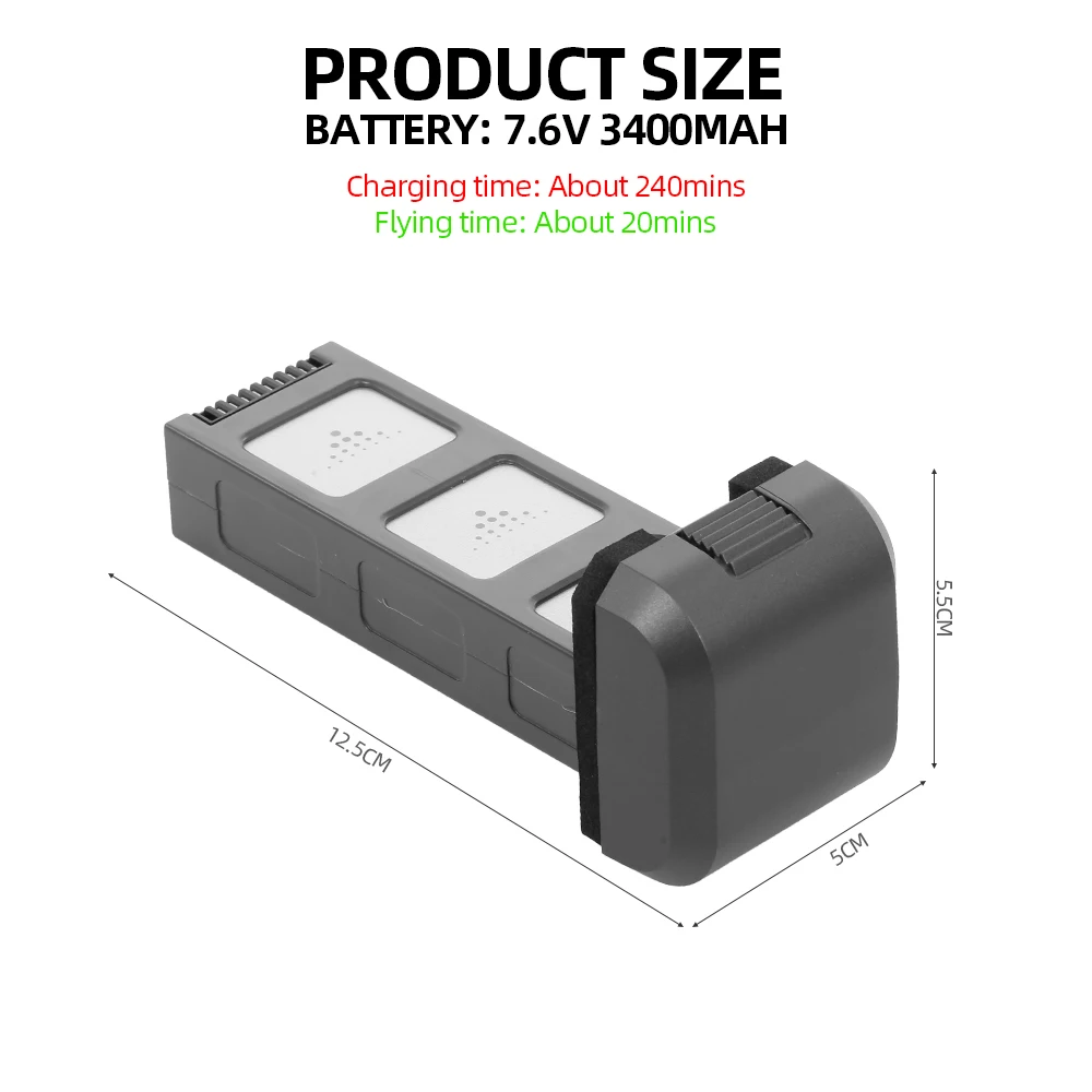 Оригинальные Mjx Bugs 4W B4W части 7,6 v 3400 Mah Li-po батарея для Mjx B4W X11 аксессуары бесщеточный Gps запасная деталь для радиоуправляемого дрона батарея