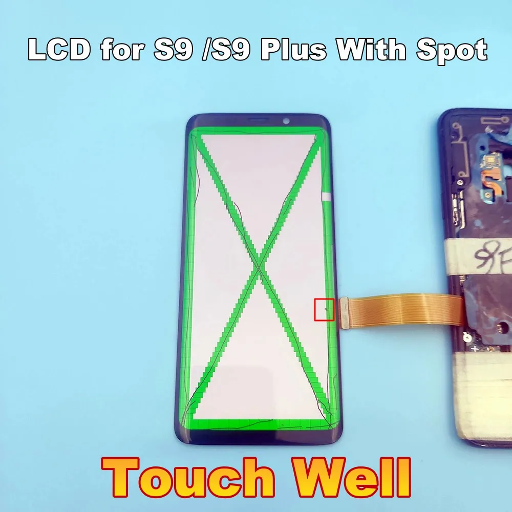 AMOLED lcd+ точечный дисплей для SAMSUNG Galaxy S9 G960 lcd дисплей S9+ Plus G965 с рамкой кодирующий преобразователь сенсорного экрана в сборе Замена