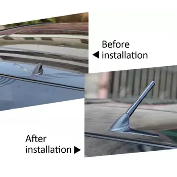 

Car Aerials Universal Replacement Auto Car Antenna 4 Colors Aluminum 4.7" Screw-On Short Carbon Fiber Vehicle Car Radio Antenna