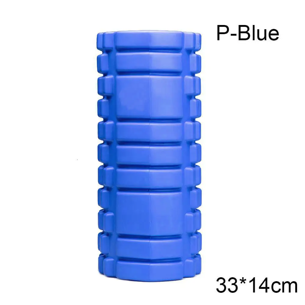 New Women Yoga Column Foam Yoga Pilates Fitness Foam Roller Sports Train Gym Massage Exercise Relax Foam Rolls Dropshipping - Цвет: Темно-синий