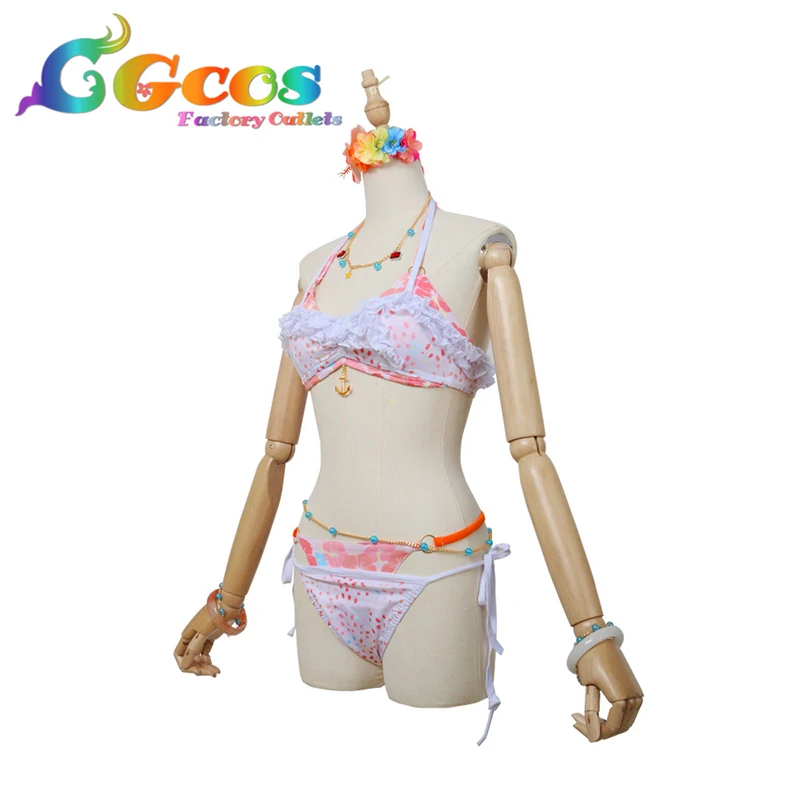 BanG Dream! Костюм для косплея Imai Lisa Summer Bikibi, F