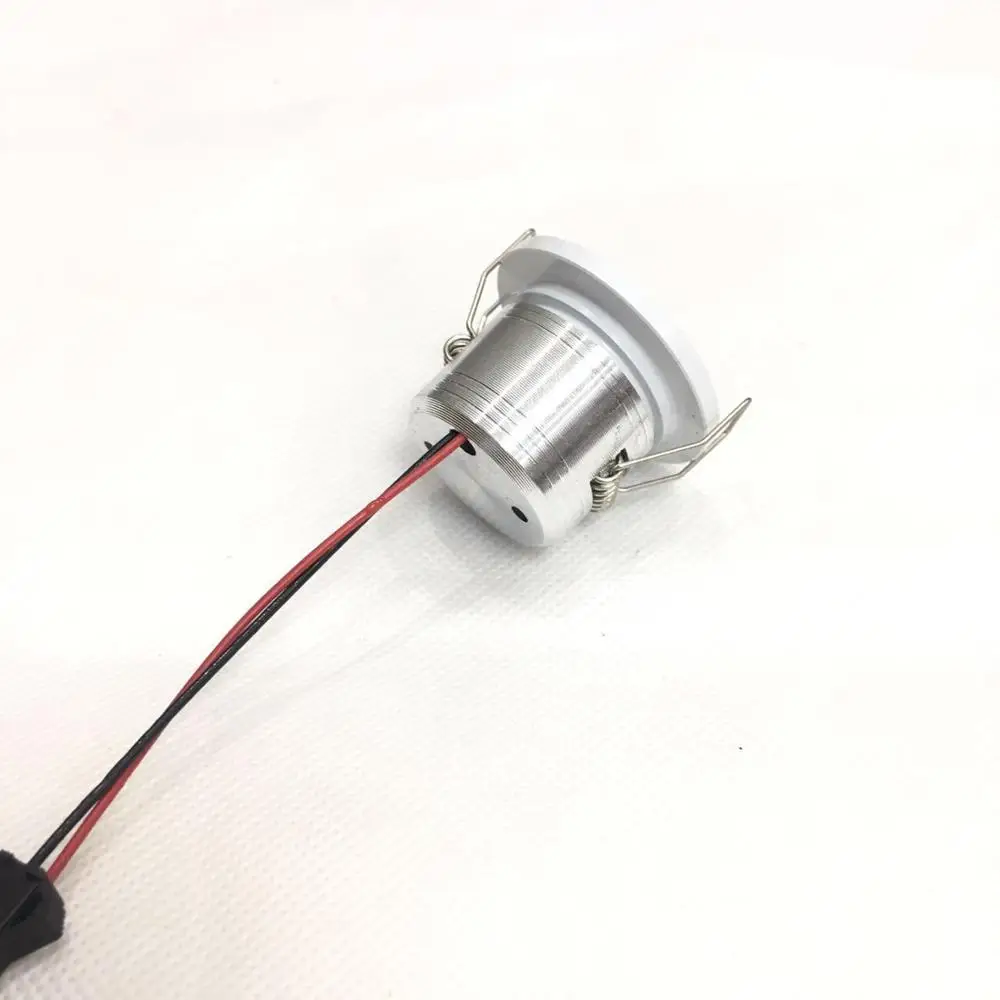 DC12V Светодиодный точечный мини-светильник, 20 шт., лампа для шкафа, 3 Вт, высокая мощность, светодиодное теплое белое Внутреннее освещение