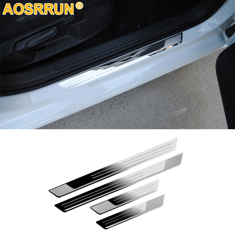 Накладка на пороги автомобиля из нержавеющей стали для Volkswagen VW Golf 8 MK8 7 JETTA MK6 2012-2018