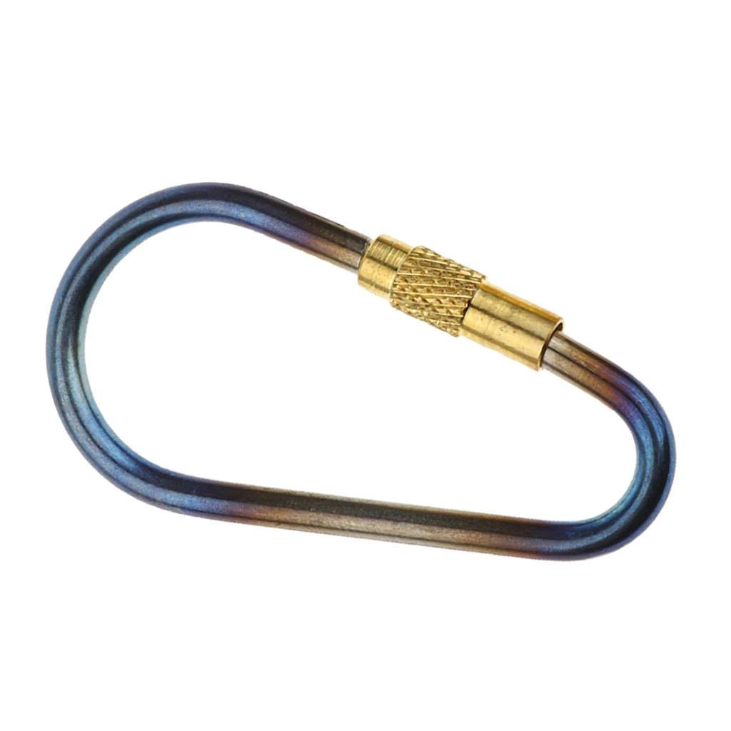 

Карабин зажим титана Пружинные ворота маленький брелок для отдыха на природе мини замок крюк защелкивающаяся ссылка