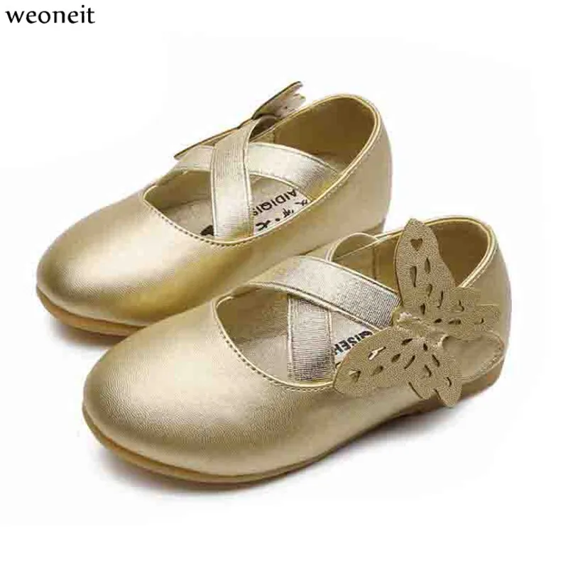 Weoneit/обувь принцессы для девочек; Новинка; сезон весна-осень; кожаные туфли для девочек; модные детские модельные детские туфли для свадебной вечеринки и танцев