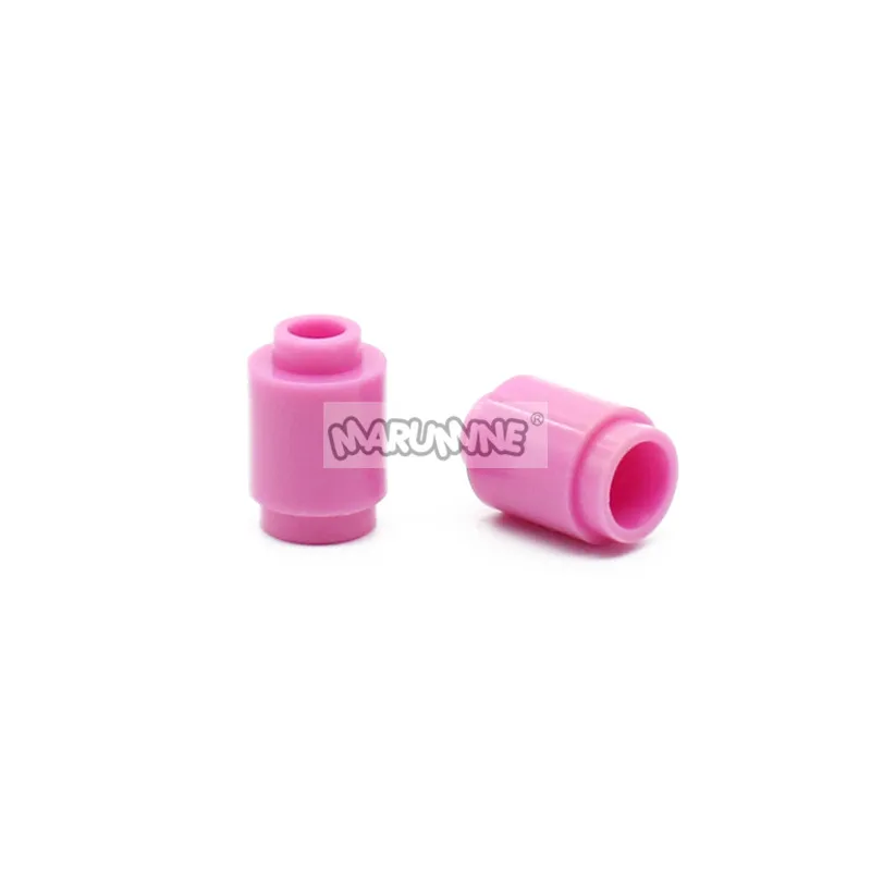 Marumine 1x1 круглый цилиндр кирпичи 300 шт. Technic changeever ловли части 3062 30068 сборки частиц строительные блоки