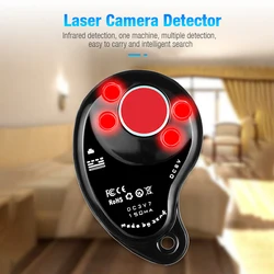 Anti Candid Camera Detector Mini Portable Alarm Prompt Infrared Camera Scanner Lens Signal Finder Anti-theft Security Alarm