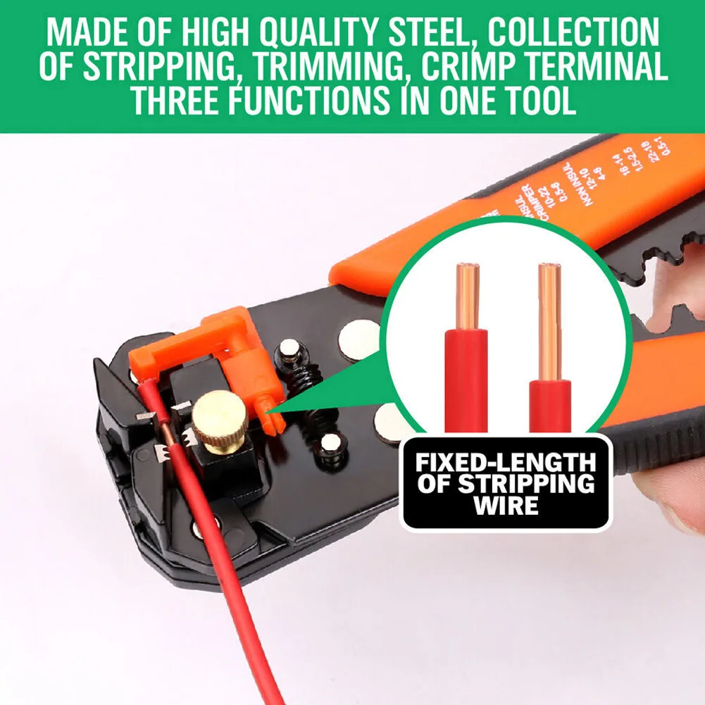 Продукт 5 в 1 саморегулирующийся изоляционный резак для зачистки проводов обжимной инструмент для кабелей инструмент для зачистки кабеля J8#3
