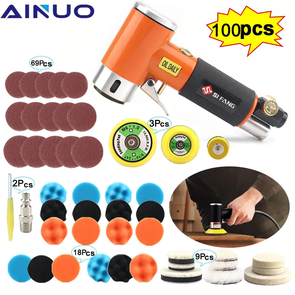 1/2/3 Inch Levigatrice Pneumatica，Lucidatrice Della Levigatrice Dell'Aria，Lucidatrice Della Levigatrice Dell'Aria，Lucidatrice Orbitale A Doppia Azione